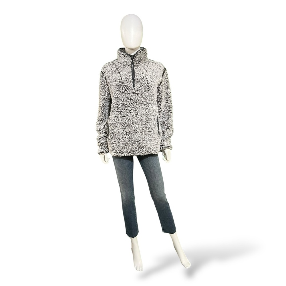 Thread & Supply Heather Gray Cozy Pullover, Medium